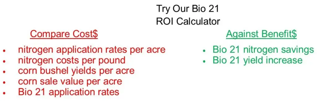 Bio 21 ROI Calculator